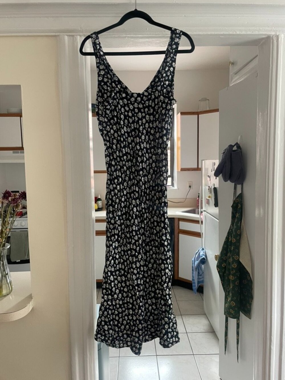 Reformation Beauden Dress, Rico pattern, Midi